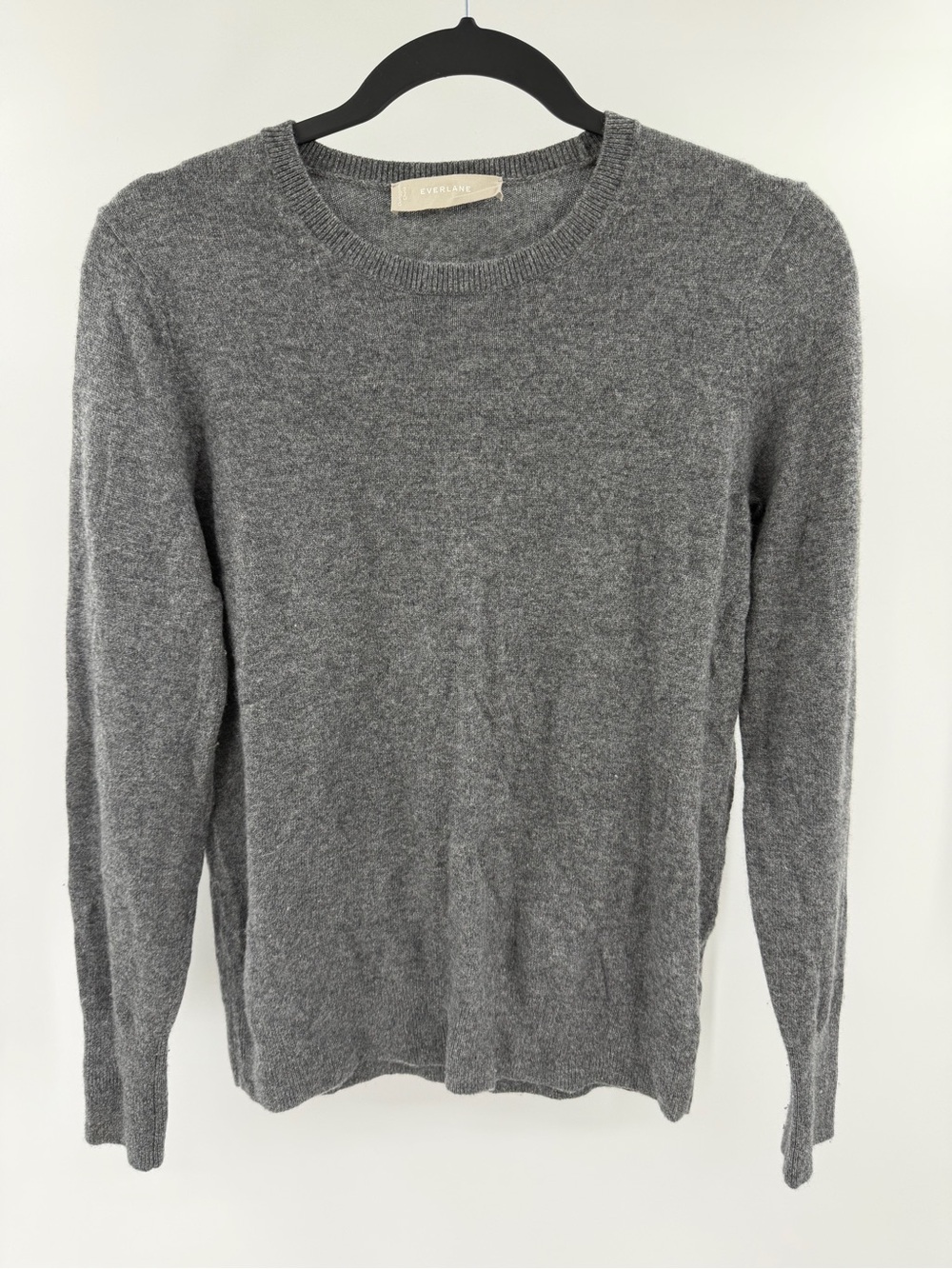 Everlane 100% Cashmere Gray Sweater Small Womens Flaw